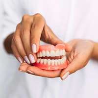 dentures or false teeth